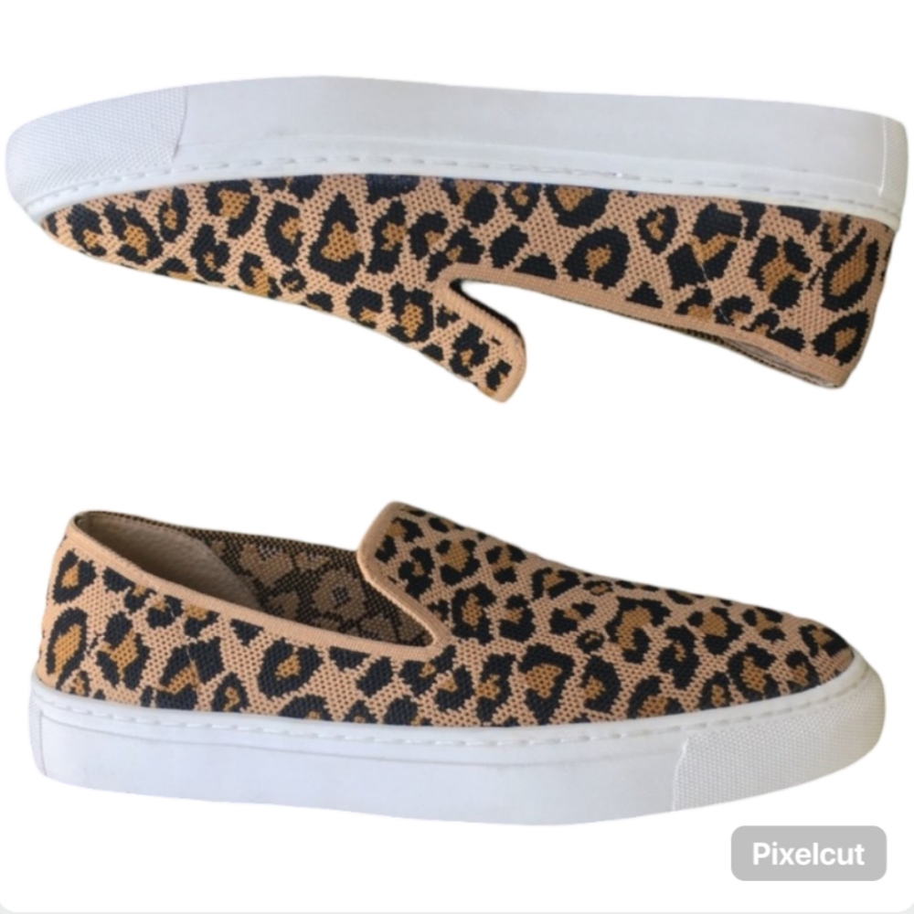 Steven by Steve Madden Kelsea Leopard Print Slip-On Sneakers Size 8.5 - Picture 3 of 10